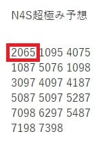 超極み 年11月2日 月 抽選 第5556回 ナンバーズ4当選番号予想結果 ナンバーズ予想極み